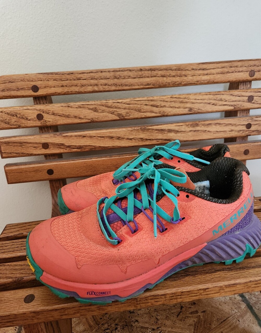 Merrell Agility Peak Flex 3 Womens Size 6.5 Trail Running Shoes Sneakers Orange